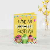 Happy Birthday Card Karte (Gelbe Blume)