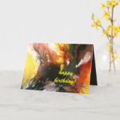 Happy Birthday Card Karte (Gelbe Blume)