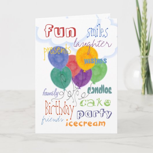 Happy Birthday Card Karte (Vorderseite)