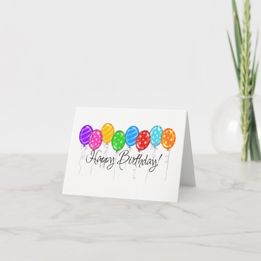 Happy Birthday Card Karte (Vorderseite)