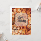 Happy Birthday Card Karte (Vorderseite/Rückseite Beispiel)