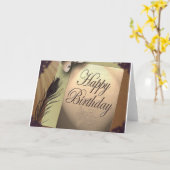 Happy Birthday Card Karte (Gelbe Blume)