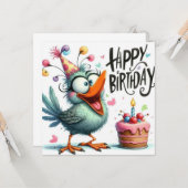 Happy Birthday Card Karte (Vorderseite/Rückseite Beispiel)