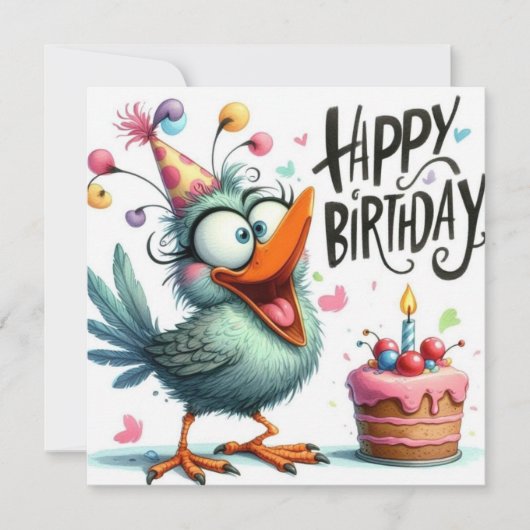 Happy Birthday Card Karte (Vorderseite)