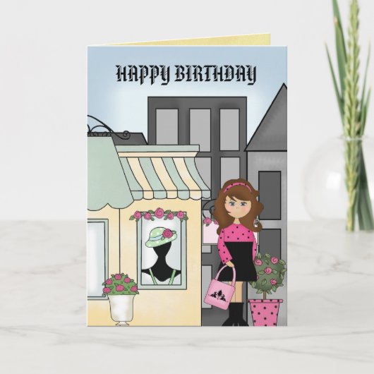 HAPPY BIRTHDAY Card Karte (Vorderseite)
