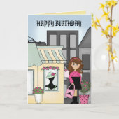 HAPPY BIRTHDAY Card Karte (Gelbe Blume)