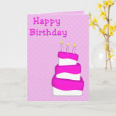 Happy Birthday Card Karte (Gelbe Blume)