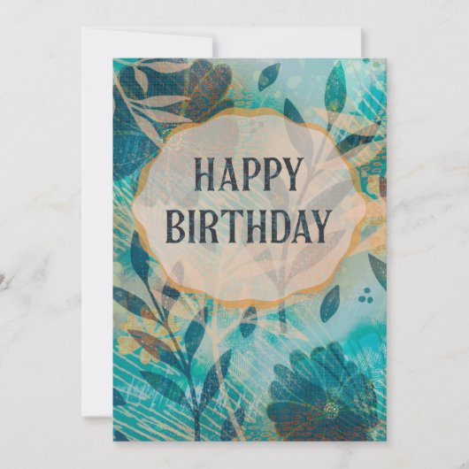 Happy Birthday Card Karte (Vorderseite)