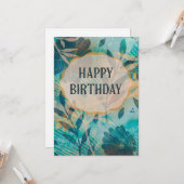 Happy Birthday Card Karte (Vorderseite/Rückseite Beispiel)