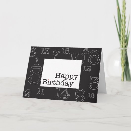 Happy Birthday Card Karte (Vorderseite)