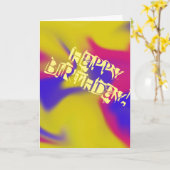 Happy Birthday Card Karte (Gelbe Blume)