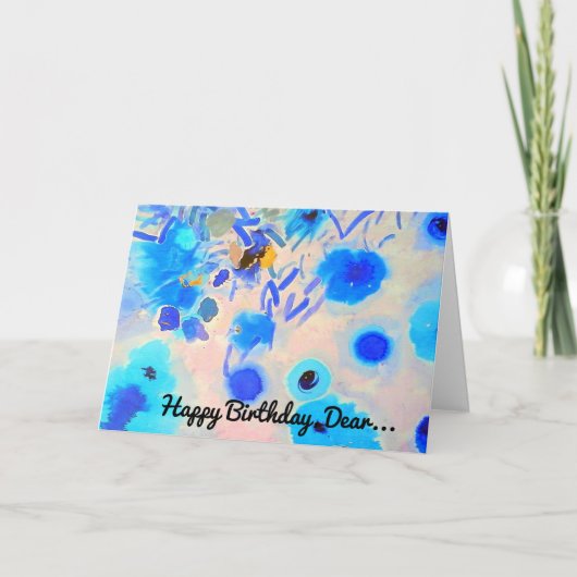 Happy Birthday Card Karte (Vorderseite)