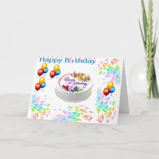 Happy Birthday_Card Karte (Vorderseite)