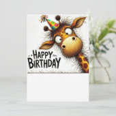 Happy Birthday Card Karte (Stehend Vorderseite)