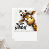 Happy Birthday Card Karte (Vorderseite/Rückseite Beispiel)