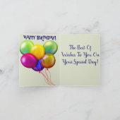 Happy Birthday Card Karte (Innenseite)