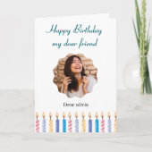 Happy Birthday Card Karte (Vorderseite)