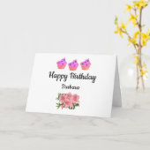Happy Birthday Card Karte (Gelbe Blume)