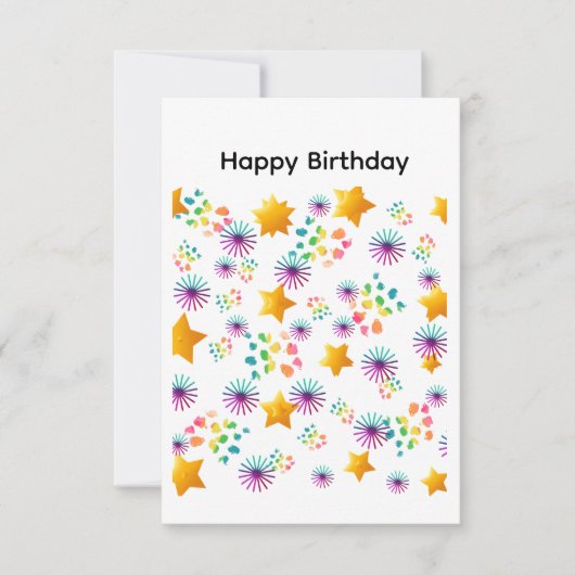 Happy Birthday Card Karte (Vorderseite)