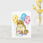 Happy Birthday Card Karte (Gelbe Blume)