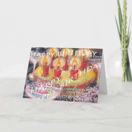 Happy Birthday Card Karte (Vorderseite)
