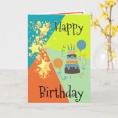 Happy Birthday Card Karte (Gelbe Blume)