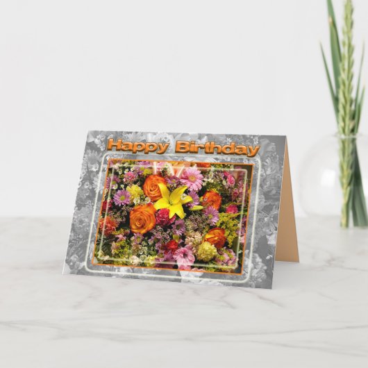 Happy Birthday Card Karte (Vorderseite)