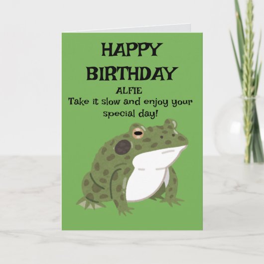 HAPPY BIRTHDAY CARD KARTE (Vorderseite)