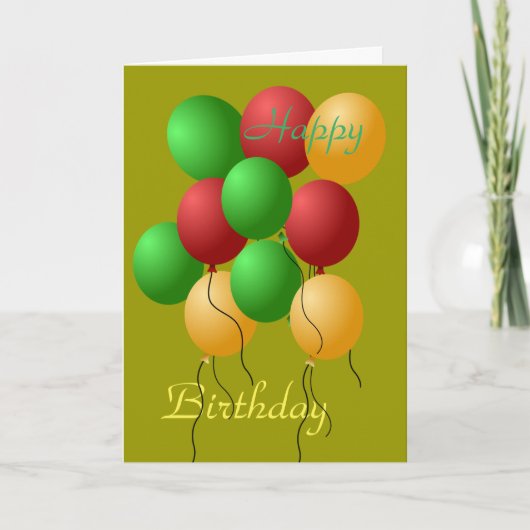 Happy Birthday Card Karte (Vorderseite)