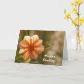 Happy Birthday Card Karte (Gelbe Blume)