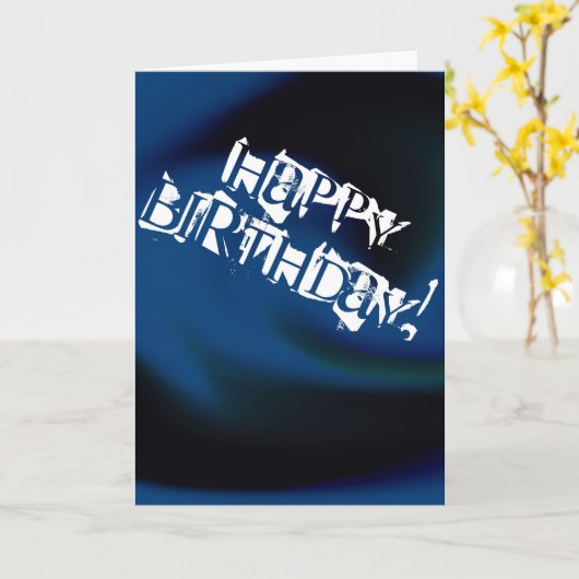 Happy Birthday Card Karte (Gelbe Blume)
