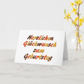 Happy Birthday card Karte (Gelbe Blume)