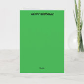 HAPPY BIRTHDAY CARD KARTE (Rückseite)