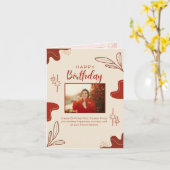 happy birthday card karte (Gelbe Blume)