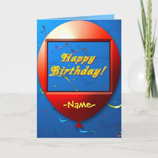 Happy Birthday Card Karte (Vorderseite)