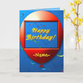 Happy Birthday Card Karte (Gelbe Blume)