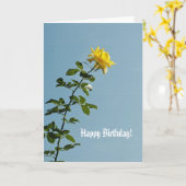 Happy Birthday Card Karte (Gelbe Blume)