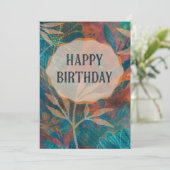 Happy Birthday Card Karte (Stehend Vorderseite)