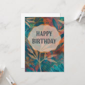 Happy Birthday Card Karte (Vorderseite/Rückseite Beispiel)
