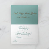 Happy Birthday Card Karte (Innenseite)