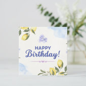 Happy Birthday Card Karte (Stehend Vorderseite)