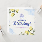 Happy Birthday Card Karte (Vorderseite/Rückseite Beispiel)