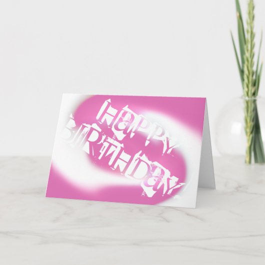 Happy Birthday Card Karte (Vorderseite)