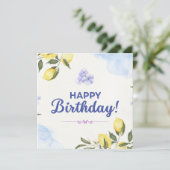 Happy Birthday Card Karte (Stehend Vorderseite)