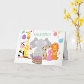 Happy Birthday card Karte (Gelbe Blume)