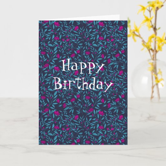 happy birthday Card Karte (Gelbe Blume)