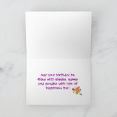 Happy Birthday Card Kinder Bright Pansy Blume Karte (Innenseite)