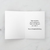 Happy Birthday Card Kleines Mädchen mit einem groß Karte (Innenseite)