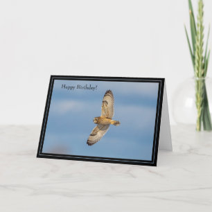 Happy Birthday Card Kurze Eule Karte