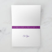 Happy Birthday Card Lila Graffiti Text Karte (Innenseite)